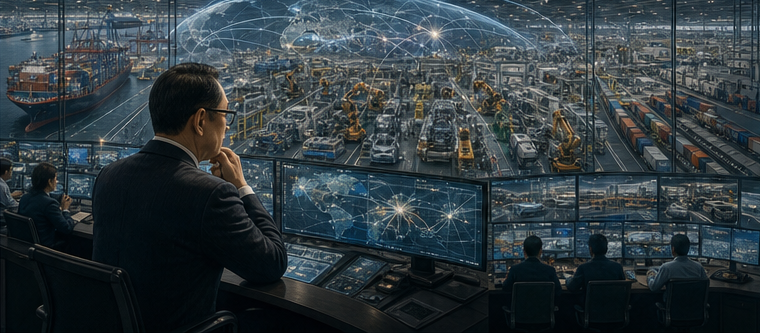 Toyota's vast synchronized global factory and supplier network