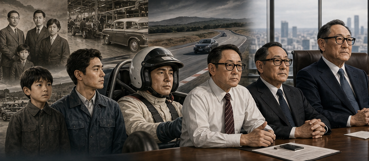 Akio Toyoda's path from family heir and test driver to president and chairman
