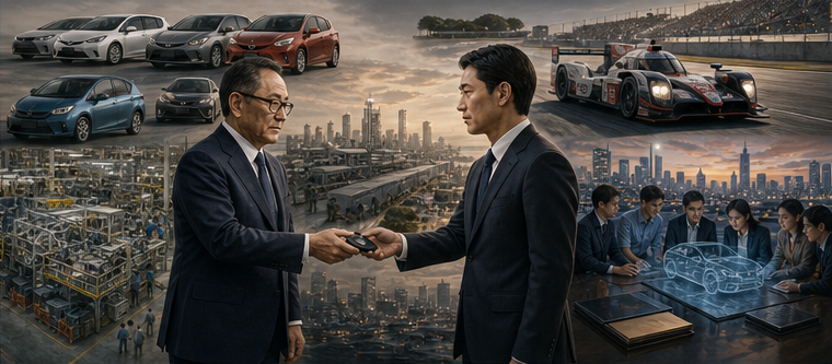 Akio Toyoda's legacy spanning hybrids factories motorsport and leadership succession