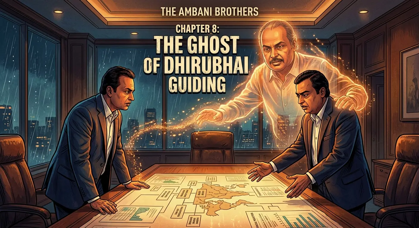 Illustration: Chapter 8 The Ghost of Dhirubhai Guidin