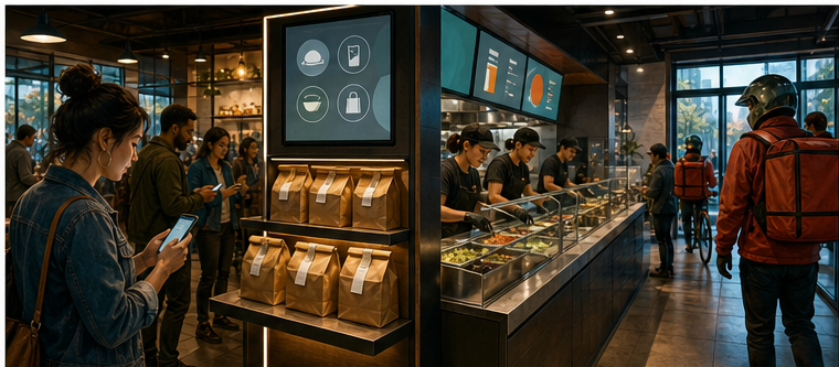 Mobile pickup dedicated preparation and delivery powering restaurant growth