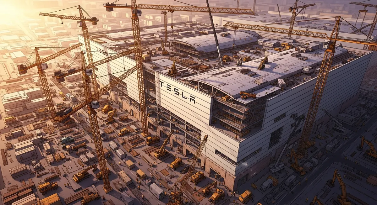 Tesla Shanghai Gigafactory under construction — built at record-breaking speed