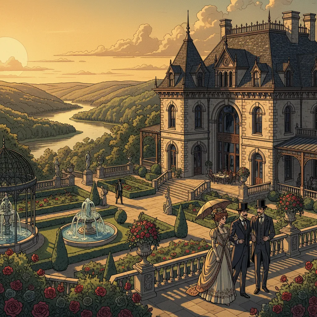 The Rockefeller family estate at Pocantico Hills — the private world of America's first dynasty