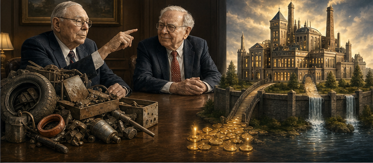 Charlie Munger and Warren Buffett shifting from cheap assets to exceptional businesses