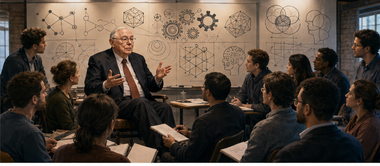 Charlie Munger teaching practical mental models to a new generation
