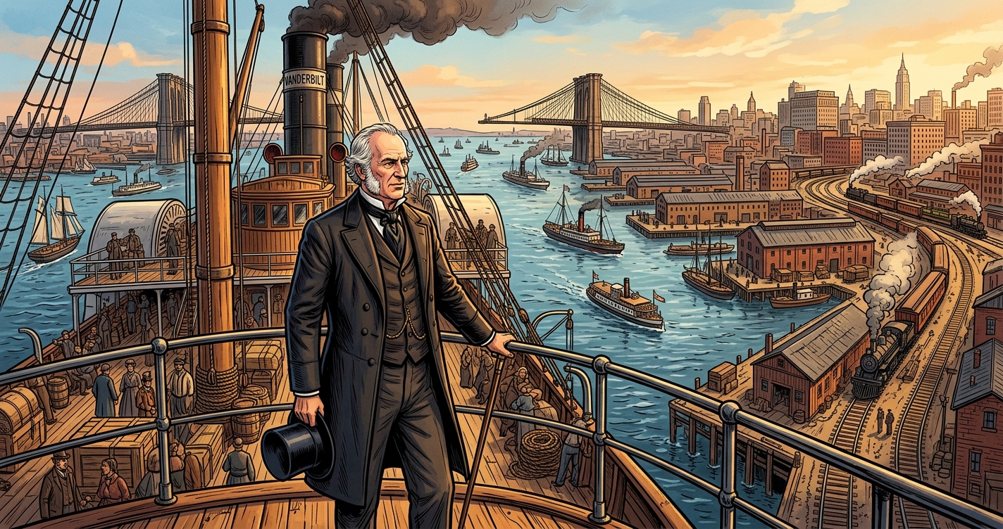 The Commodore's Cutthroat Empire: How Vanderbilt Sliced His Way to America's Richest Man