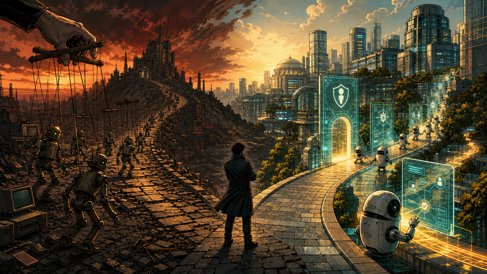 An automation empire at a crossroads where brittle screen bots transform into governed AI agents and resilient enterprise workflows