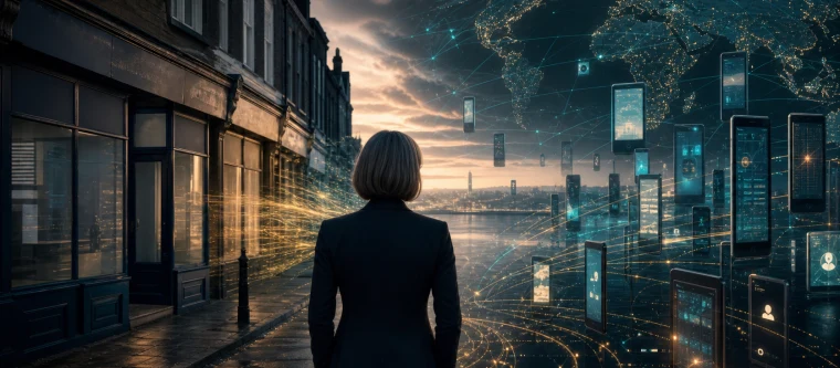 Private digital scale and strategic control balanced against social responsibility