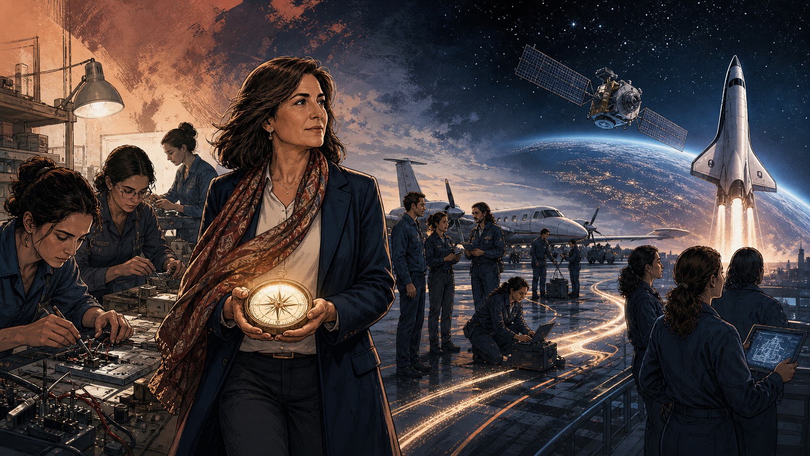 Eren Özmen stands between a quiet defense workshop and an expanding commercial space enterprise, linking patient ownership to ambitious engineering