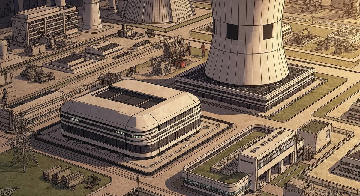 A next-generation nuclear reactor design schematic — the kind of moonshot Breakthrough Energy funds