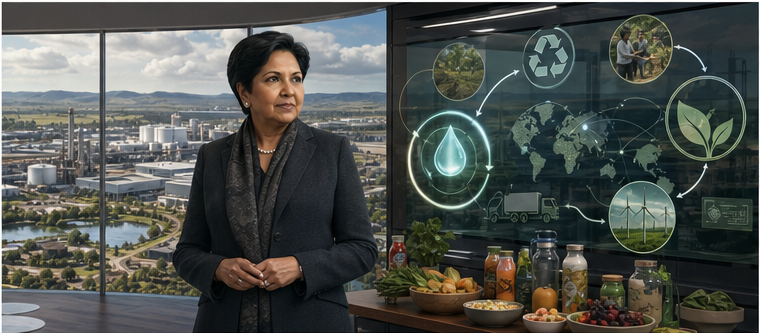 Indra Nooyi adapting a legacy company before health climate and packaging pressure peaked