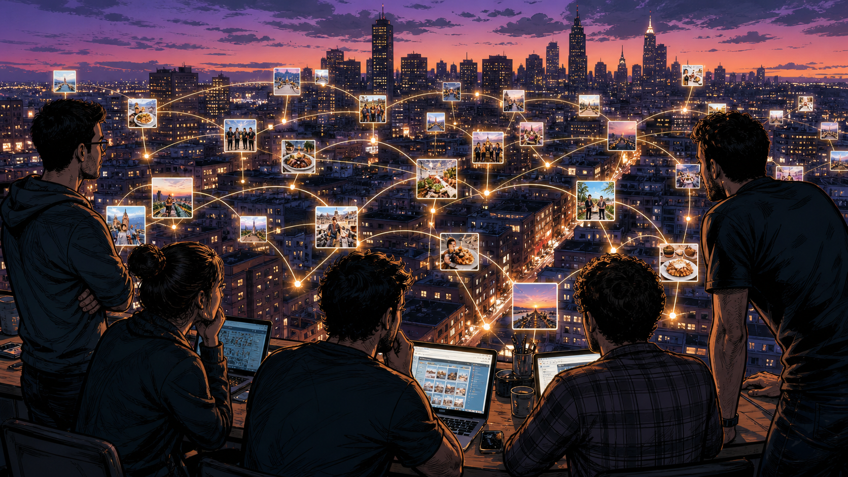 The early Instagram team watching a mobile photo-sharing network spread explosively across a city