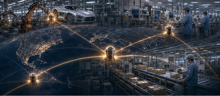 Discreet industrial sensors connecting automated factories across continents