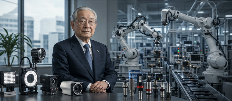 Takemitsu Takizaki with sensors machine vision and automated factory systems