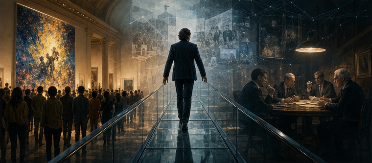 Cultural influence and market power balanced against opacity and trust
