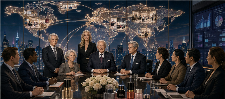 The Lauder family retaining strategic power within a professionally managed global company