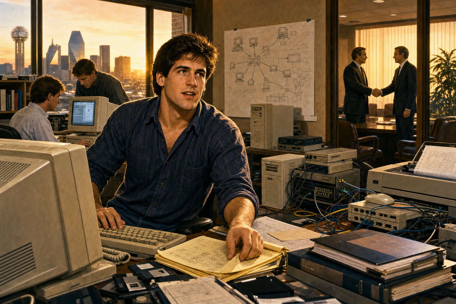 Mark Cuban building MicroSolutions in Dallas before his Broadcast.com fortune