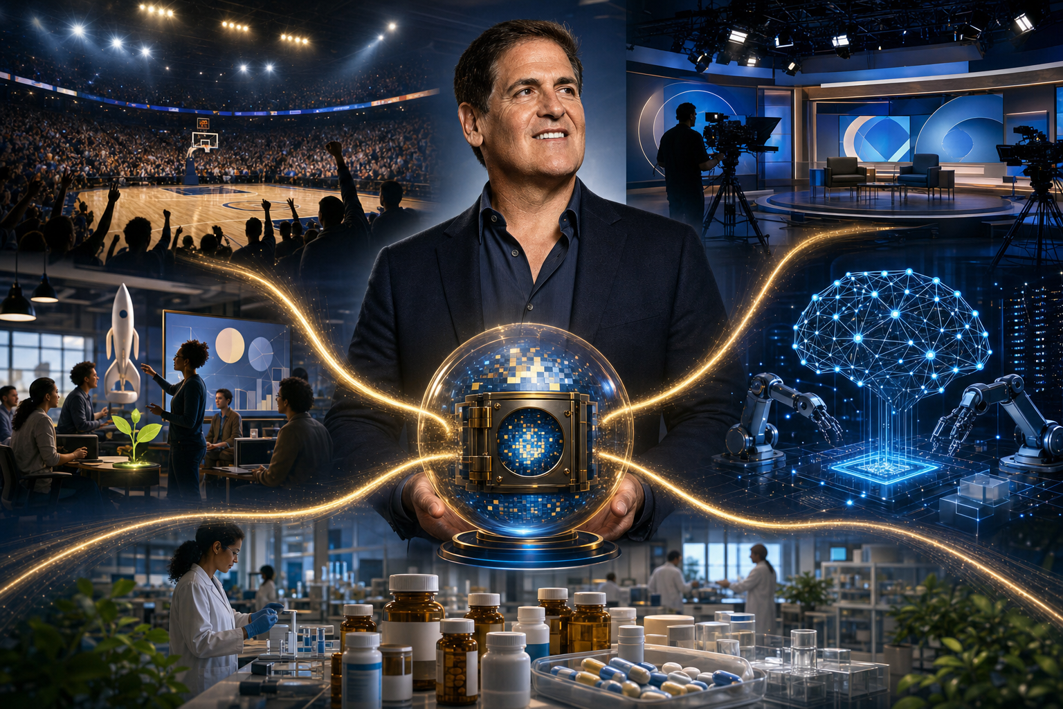 Mark Cuban's Broadcast.com windfall diversified across basketball, media, startups, AI, and medicine