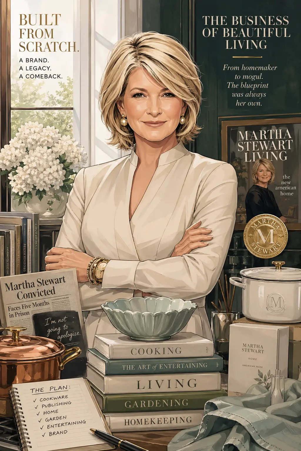 Martha Stewart: How a Stockbroker-Turned-Caterer Built a Lifestyle Empire, Went to Prison, and Came Back Stronger