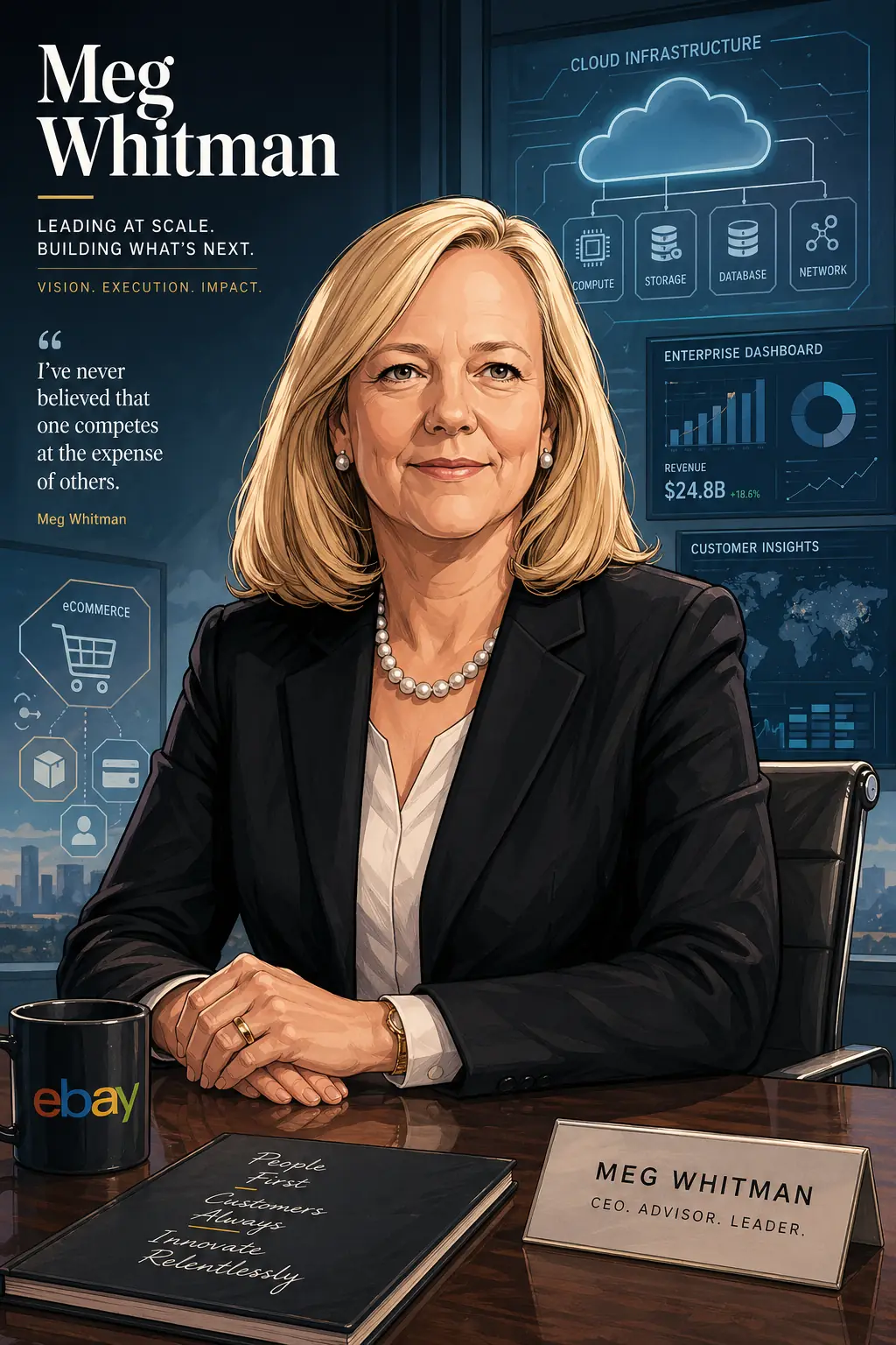 Meg Whitman: The CEO Who Scaled eBay, Stumbled at HP, and Learned That Lightning Doesn't Strike Twice