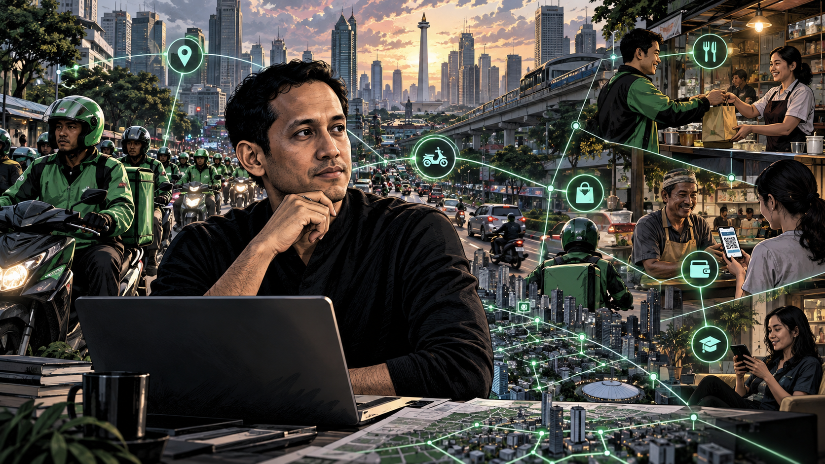 Nadiem Makarim and the Gojek Bet That Turned Motorbike Dispatch Into a Platform