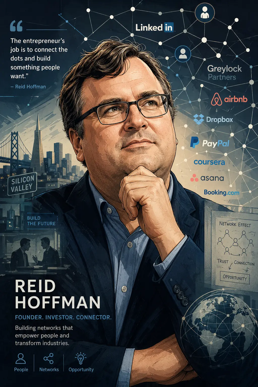 Reid Hoffman: The Oracle of Silicon Valley Who Bet on Networks Before Anyone Else