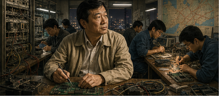 Ren Zhengfei building an early telecommunications company from scarce resources