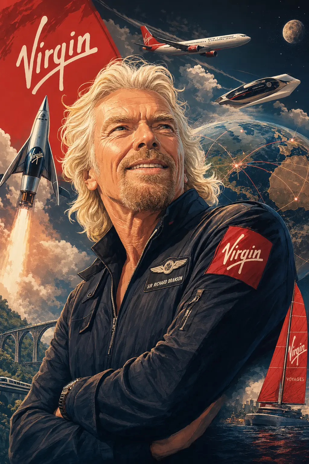 Richard Branson: The Dyslexic Dropout Who Built 400 Companies and Tried to Fly to Space