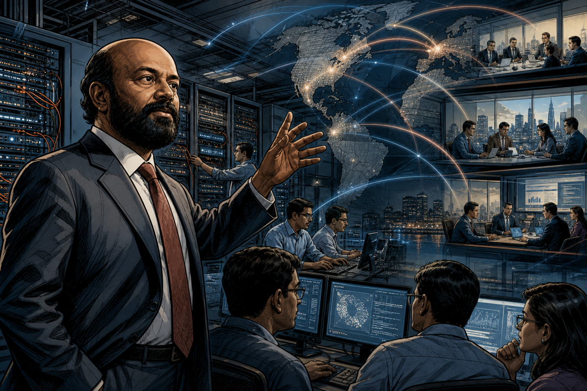 Shiv Nadar guiding HCL from computer hardware into a worldwide technology-services network