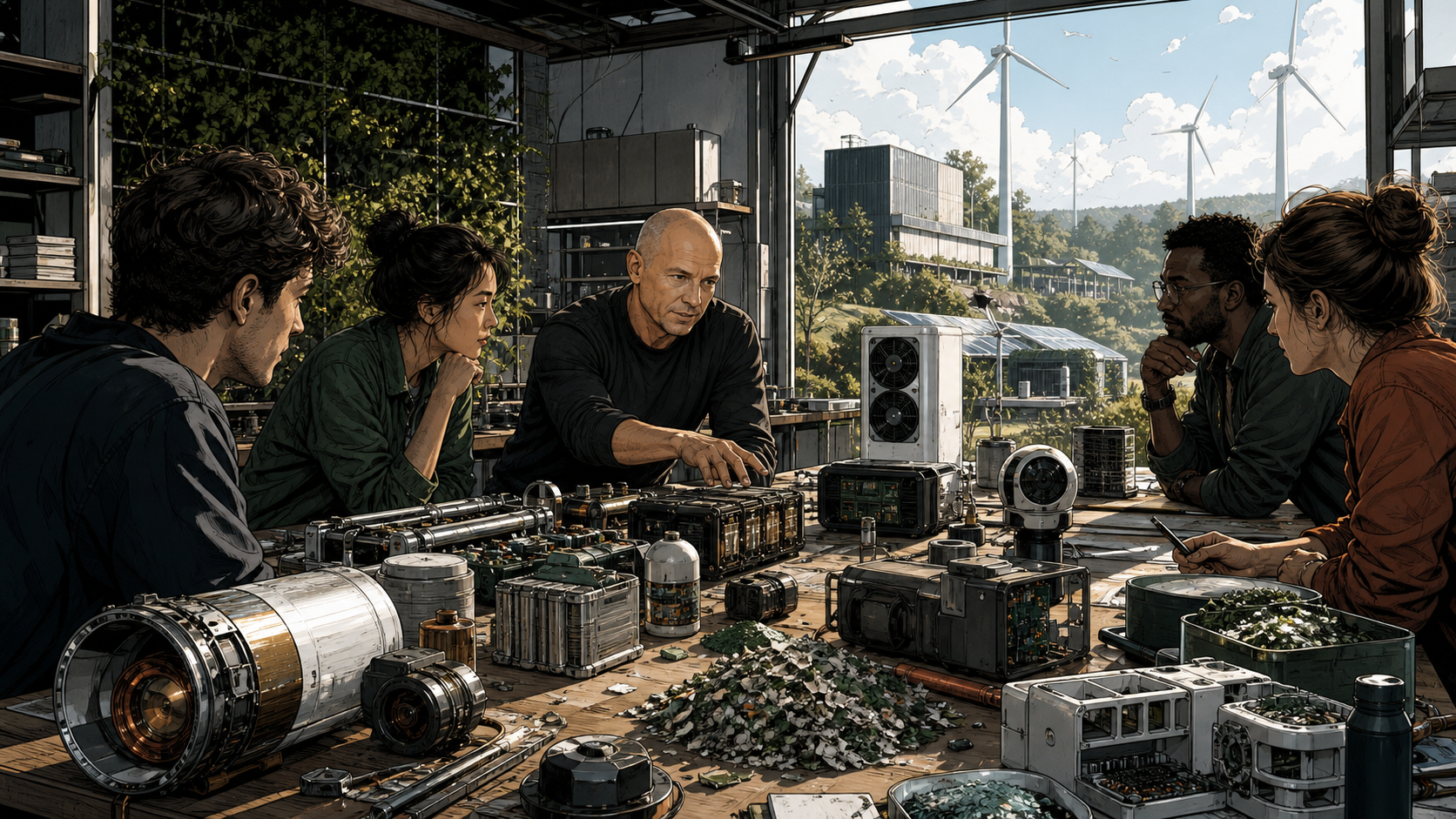 Tony Fadell mentoring hardware founders across batteries, heat pumps, sensors, and recycled materials